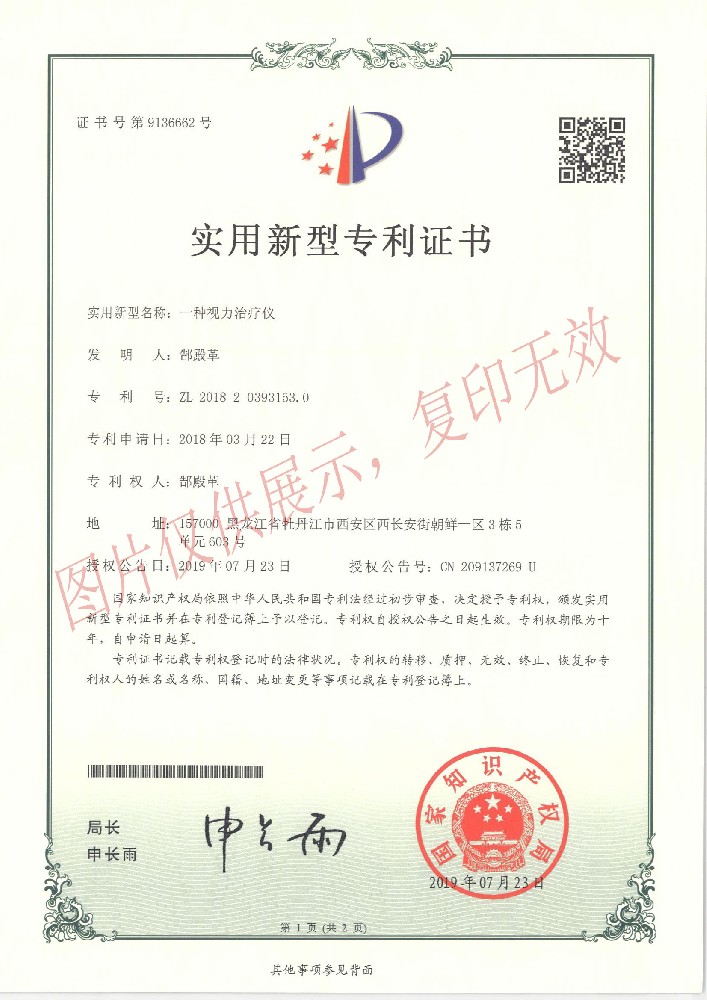 专利证书（八）